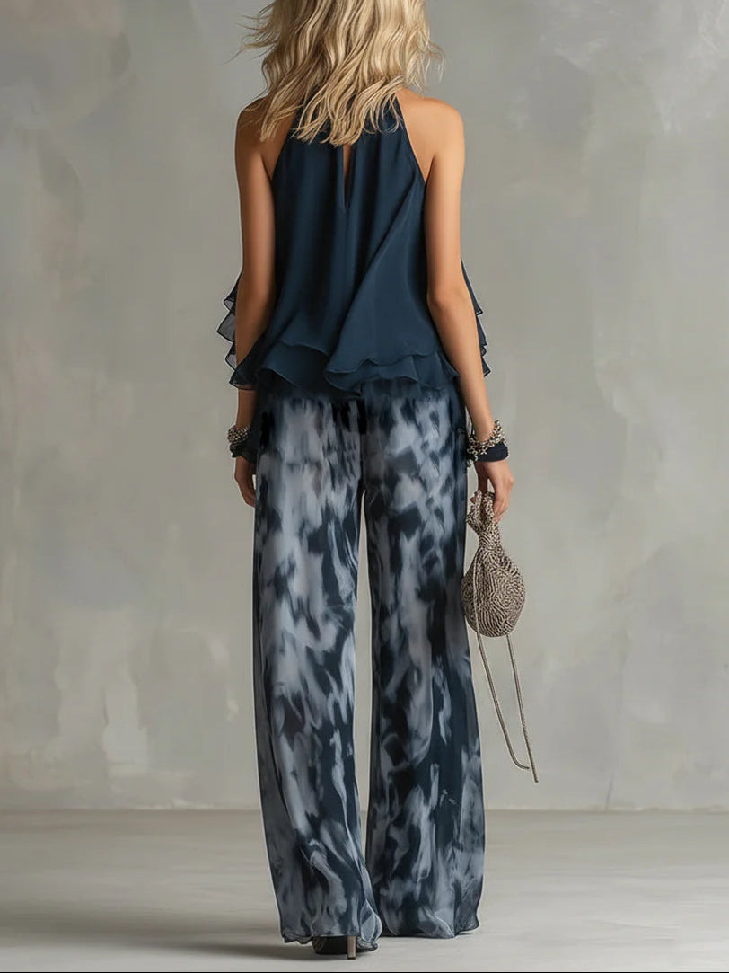 Naomi | Ruffle Trouser Set