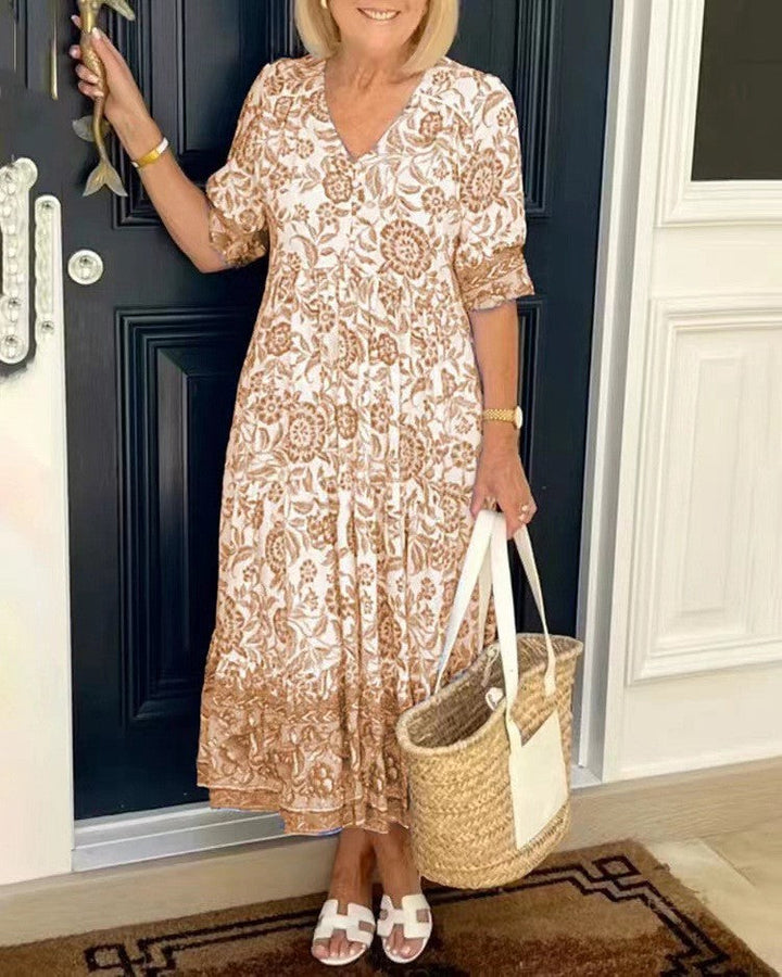 Diane | Floral Midi Dress