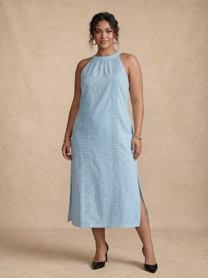 Aveline | Embroidered Midi Dress