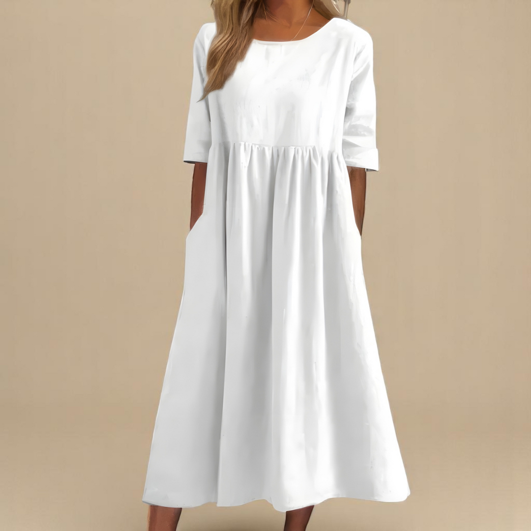 Eleanor | Gathered Pocket Dress