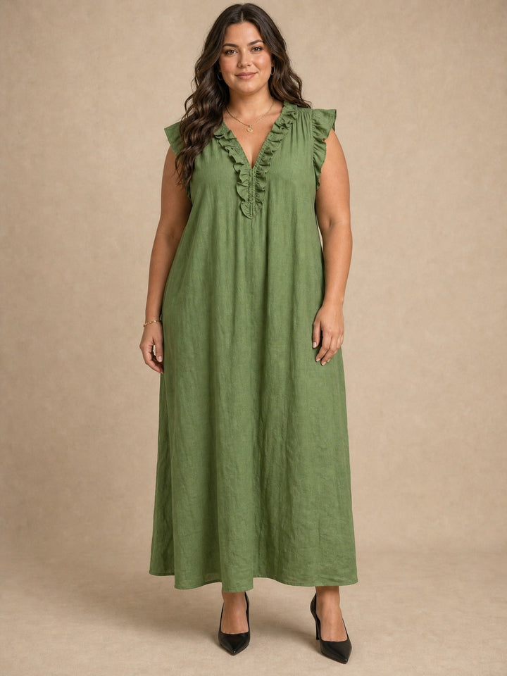 Rosalie | Ruffle Maxi Dress