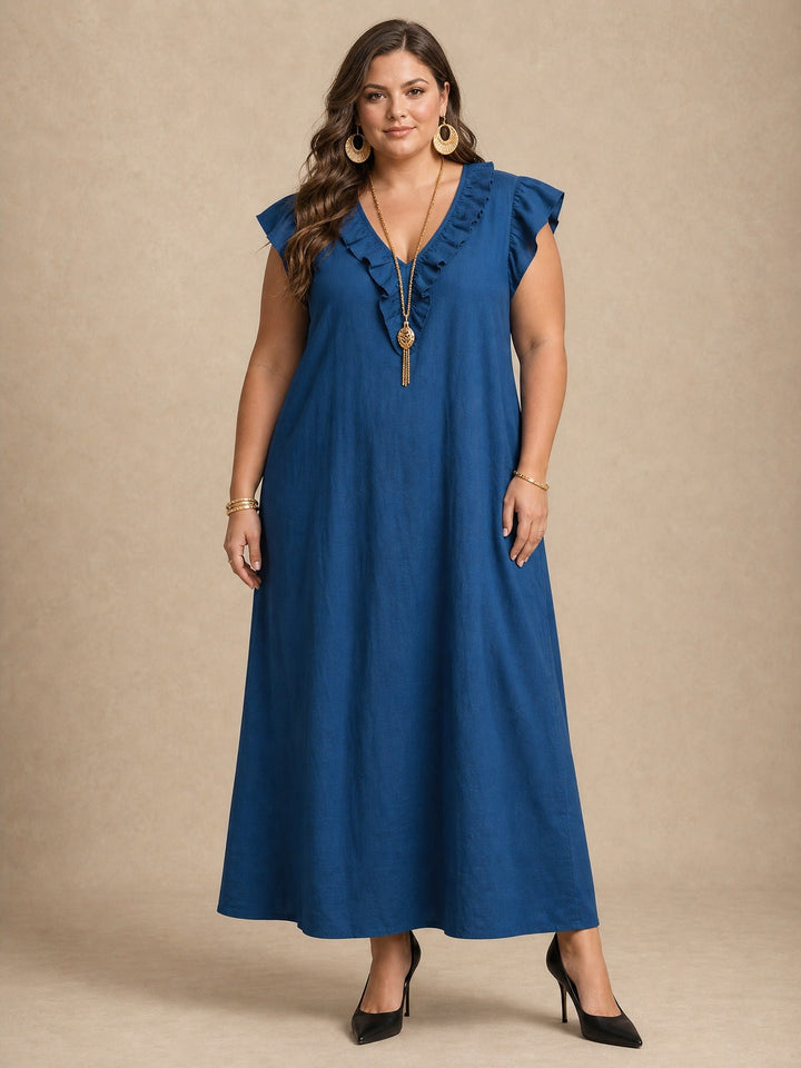 Rosalie | Ruffle Maxi Dress