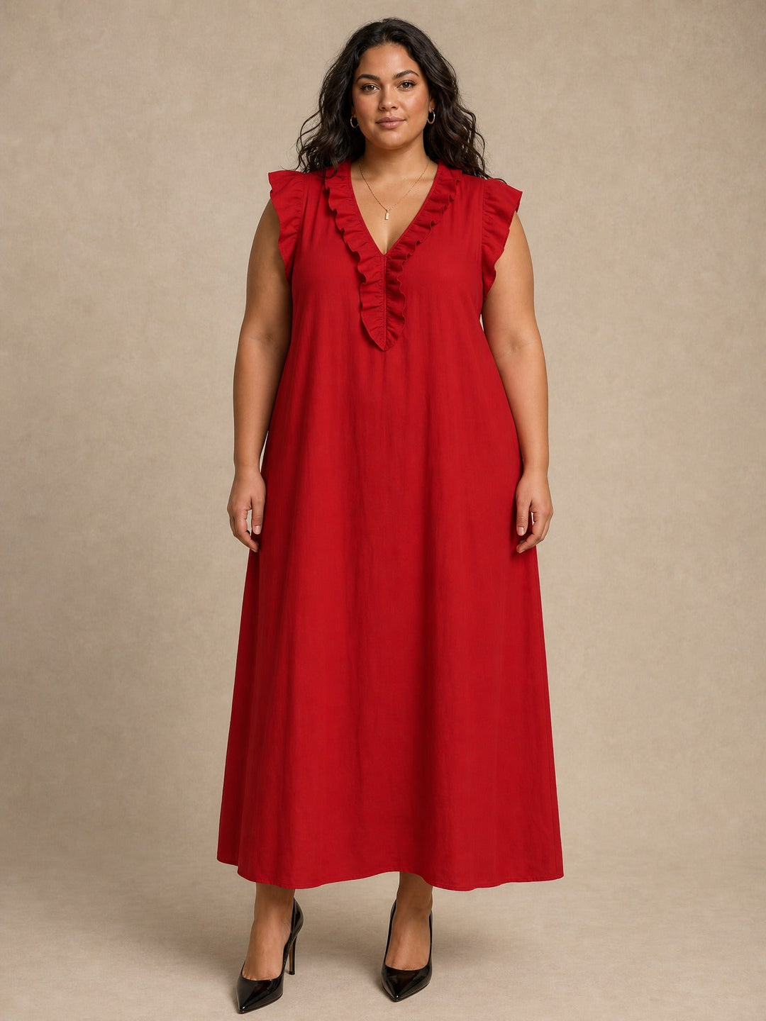 Rosalie | Ruffle Maxi Dress