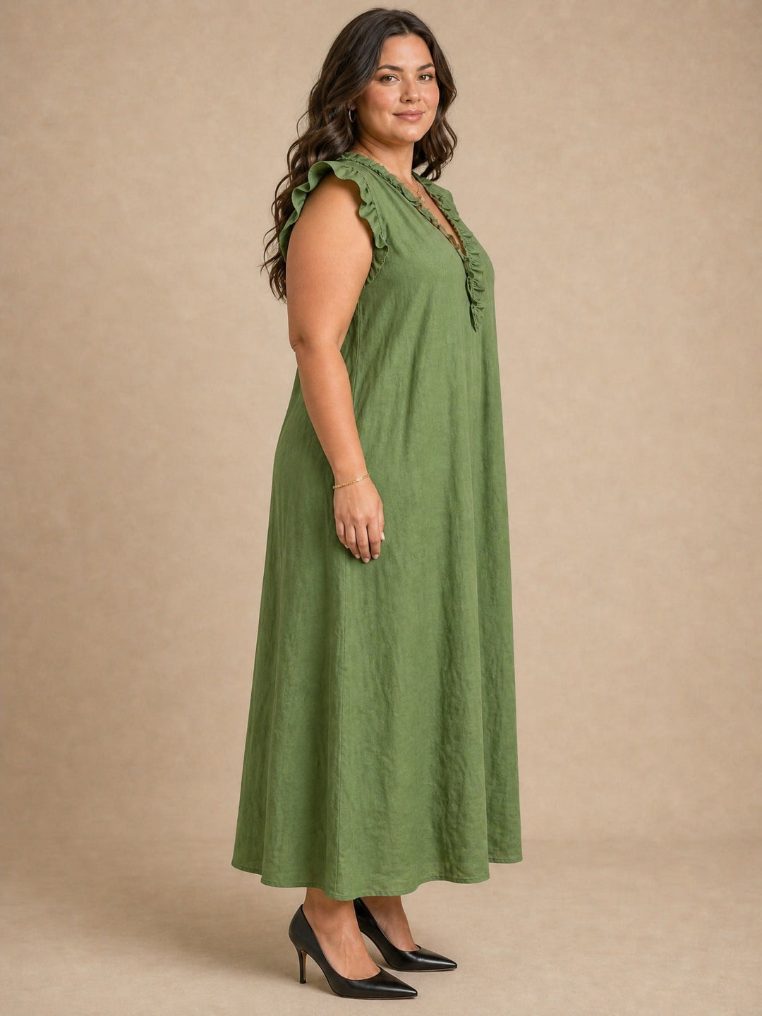 Rosalie | Ruffle Maxi Dress