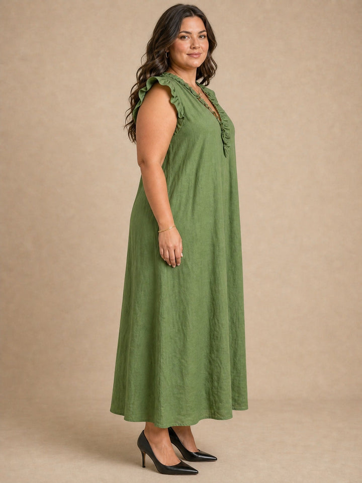 Rosalie | Ruffle Maxi Dress