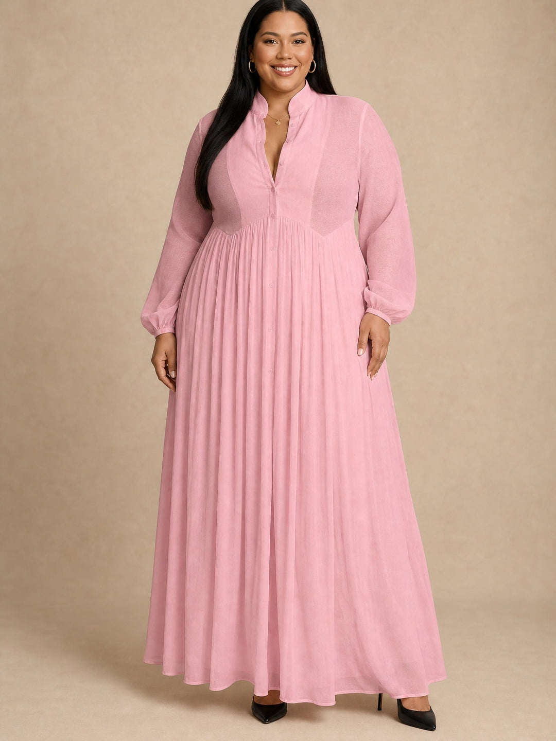 Eleanor | Pleated Maxi Dress