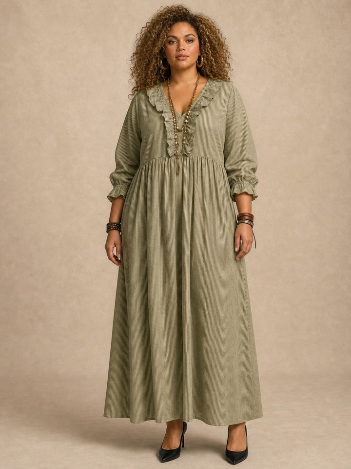 Claudia | Ruffle Maxi Dress