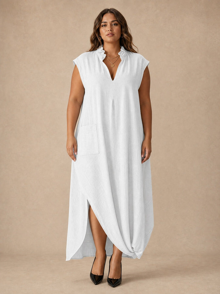 Elara Ruffle Maxi Dress