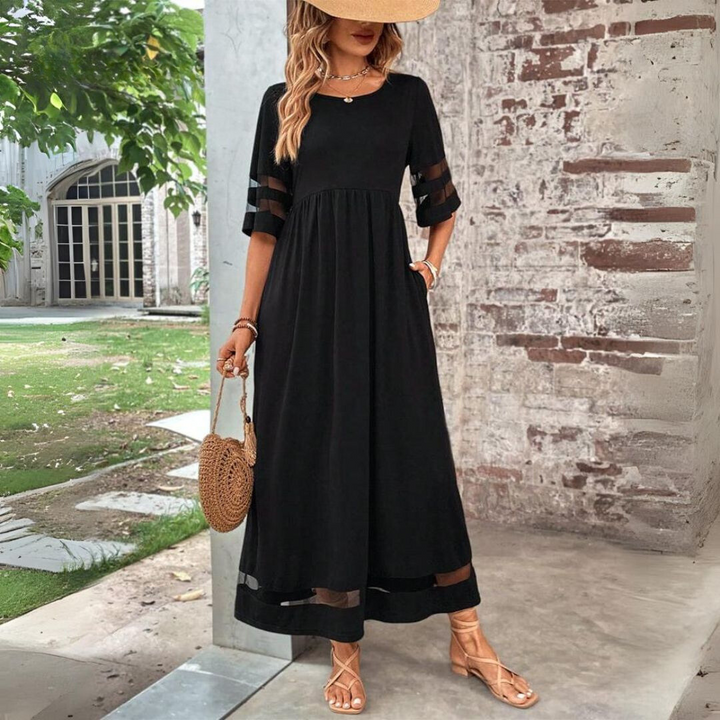 Marlene | Mesh Panel Dress