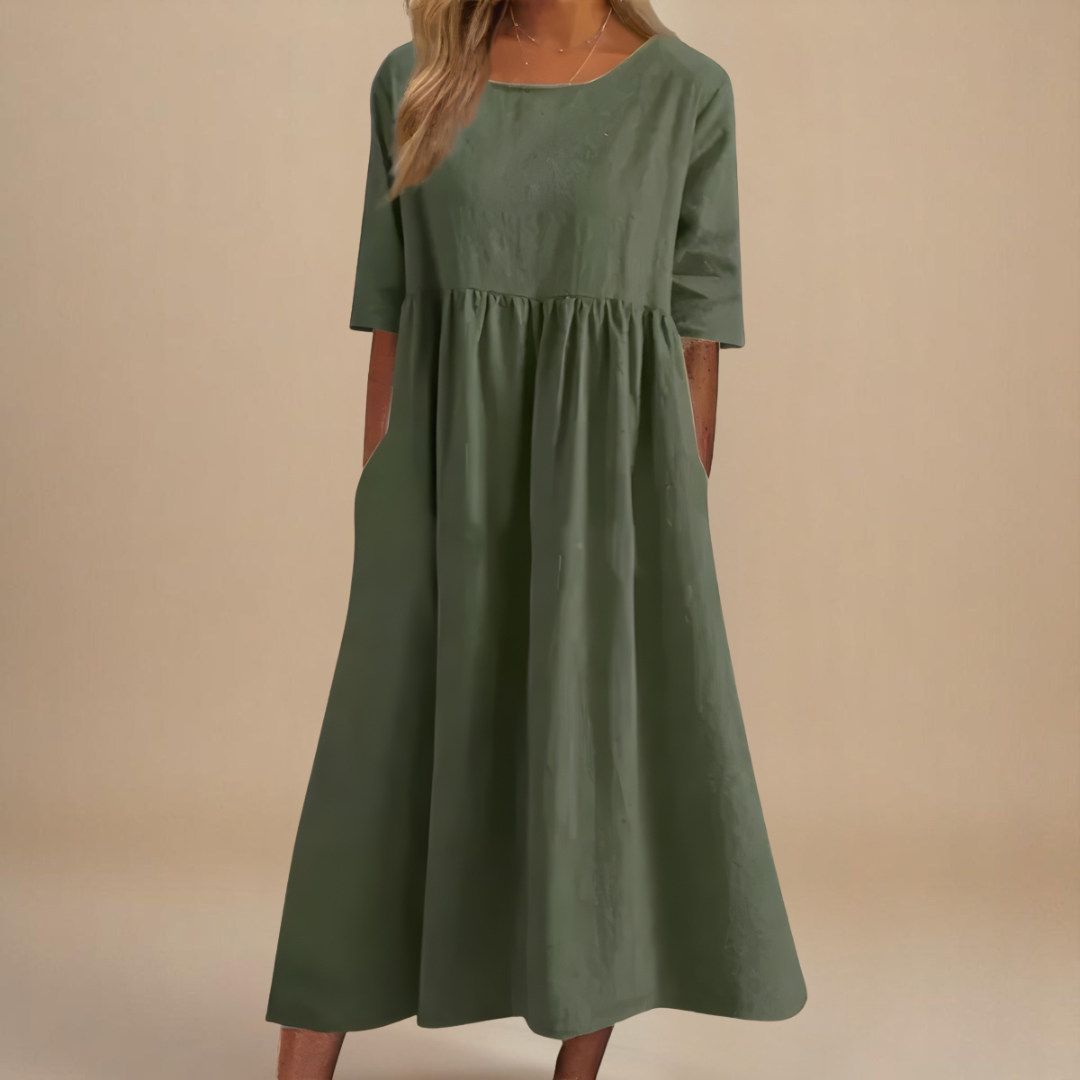 Eleanor | Gathered Pocket Dress