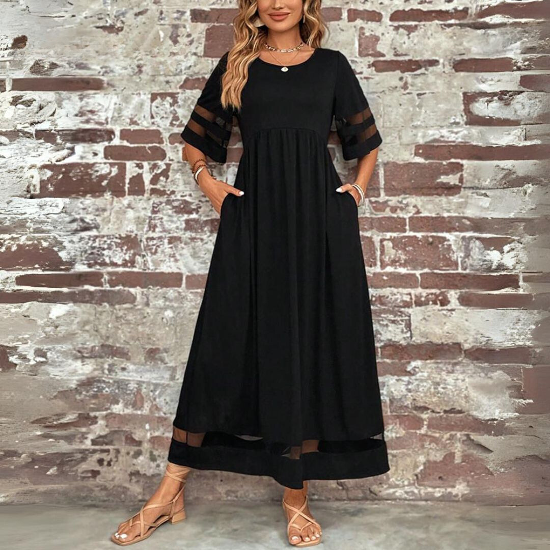 Marlene | Mesh Panel Dress