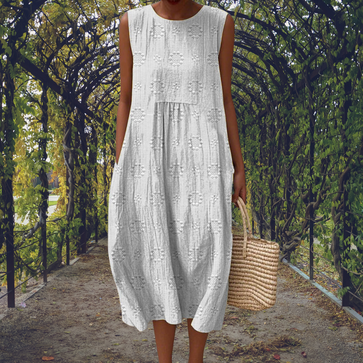 Agnes | Embroidered Pocket Dress