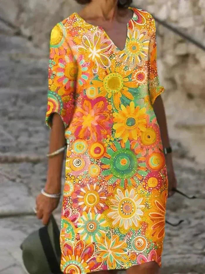 Marjorie | Retro Floral Dress