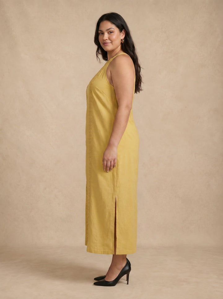 Liora | Embroidered Midi Dress