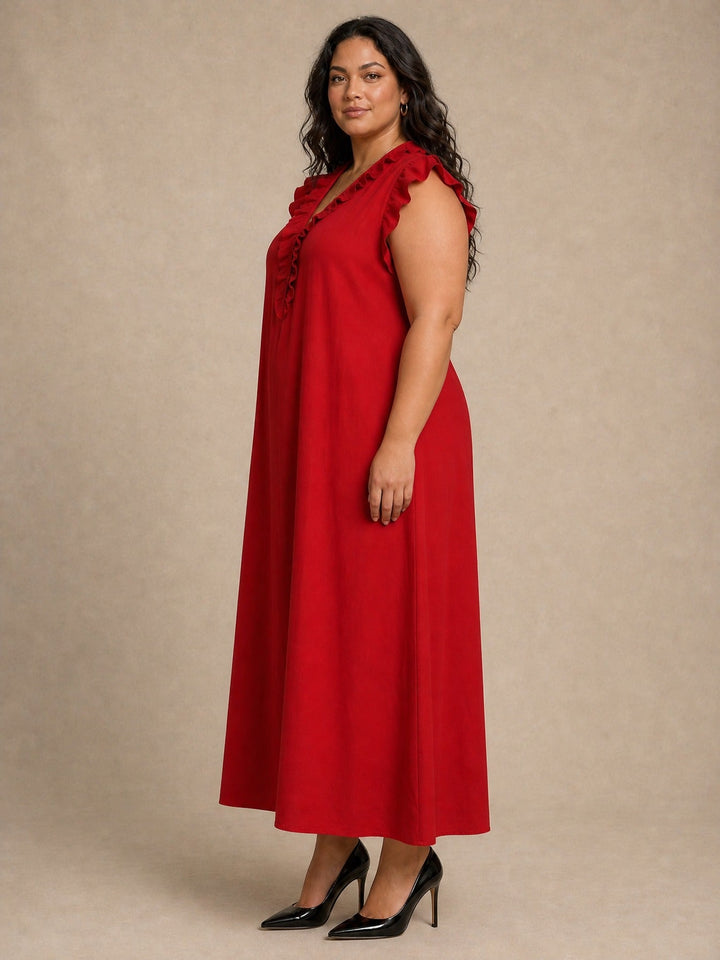 Rosalie | Ruffle Maxi Dress