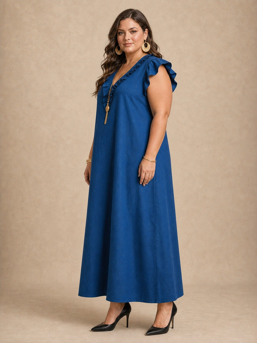 Rosalie | Ruffle Maxi Dress