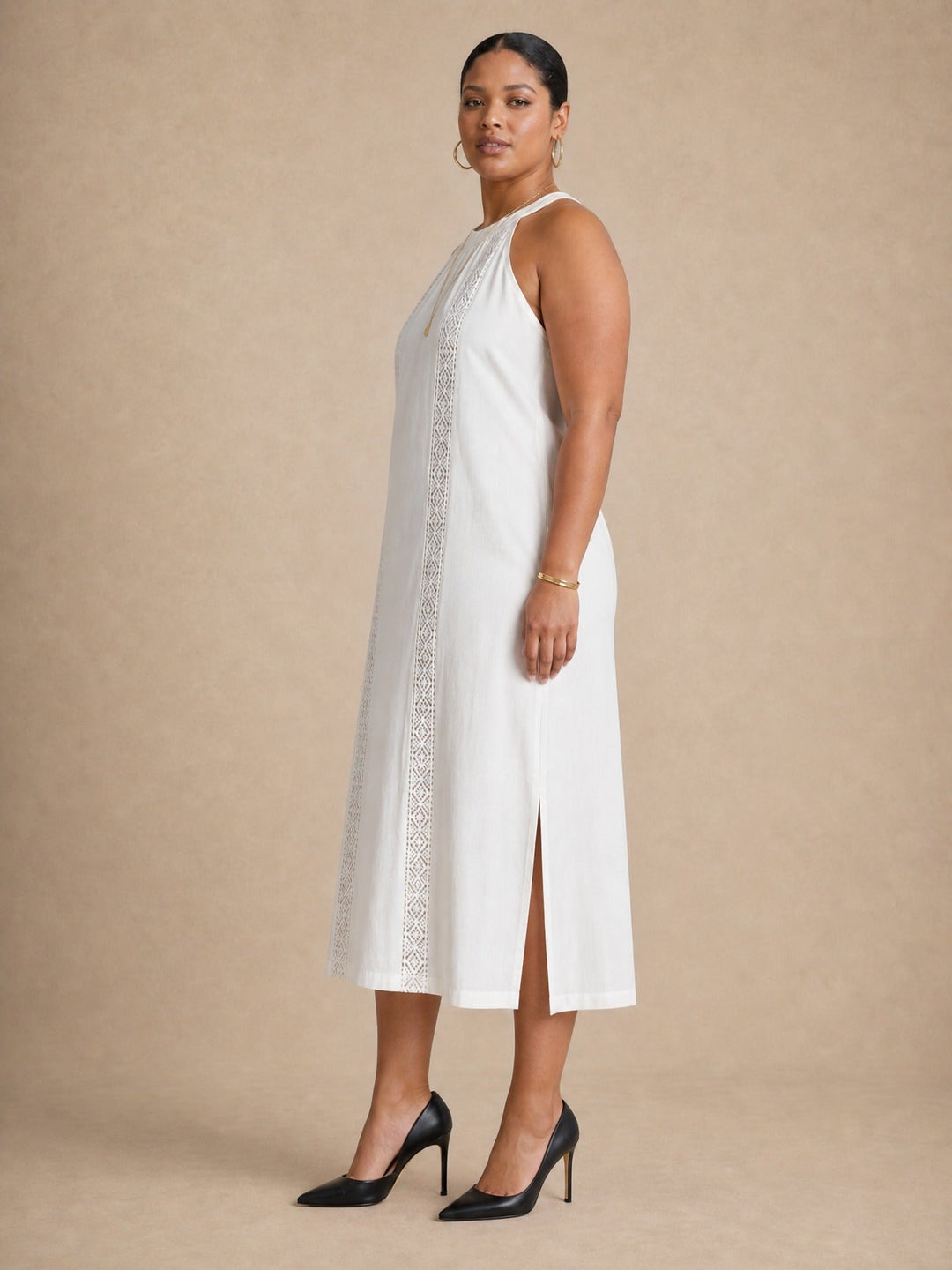 Isabelle | Embroidered Midi Dress