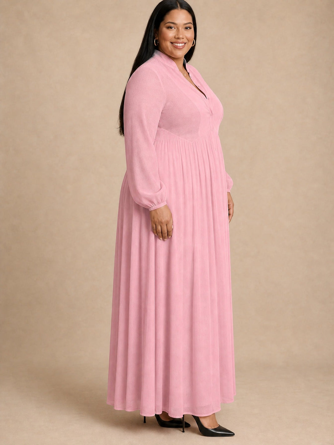 Eleanor | Pleated Maxi Dress