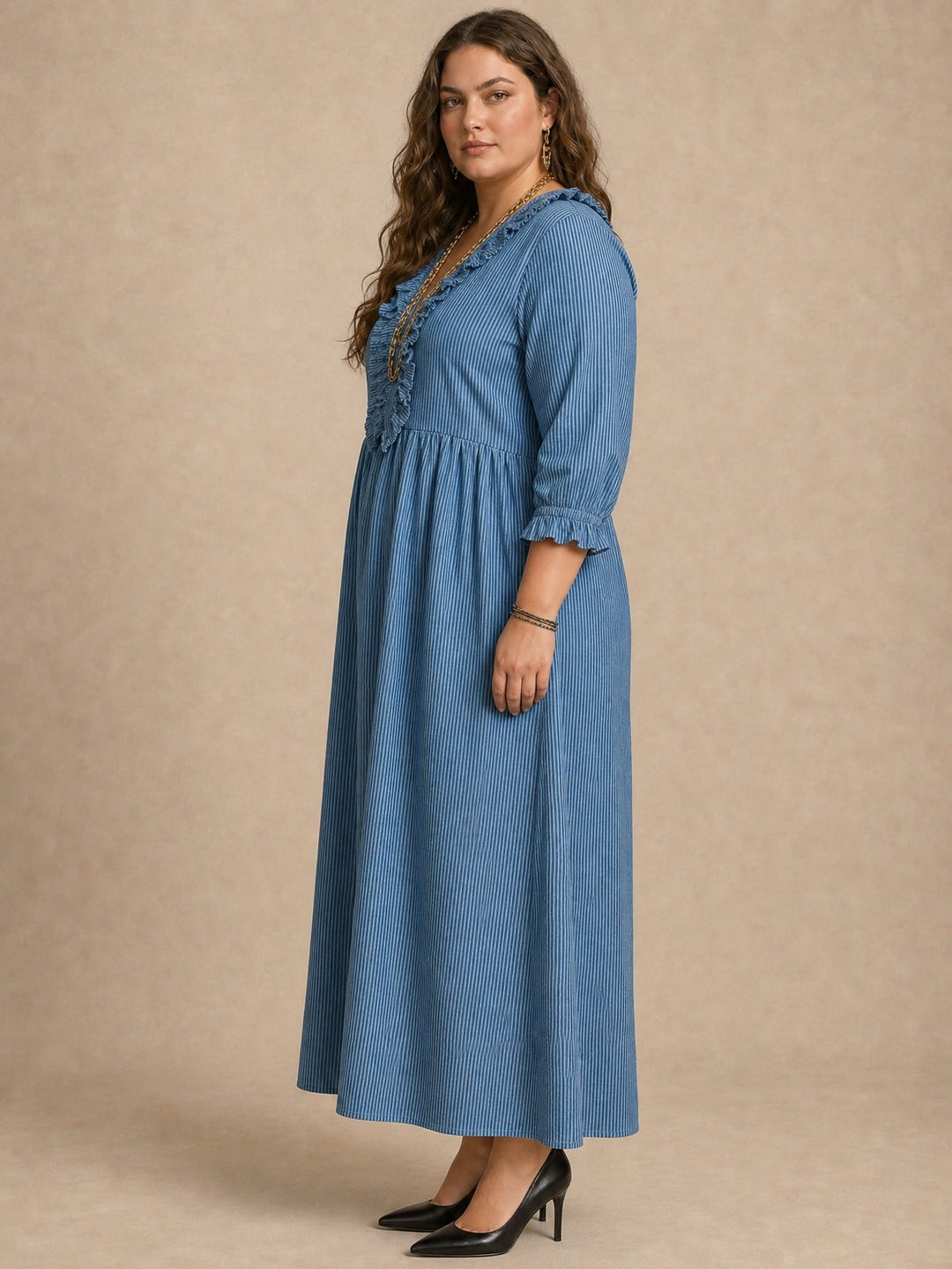 Claudia | Ruffle Maxi Dress