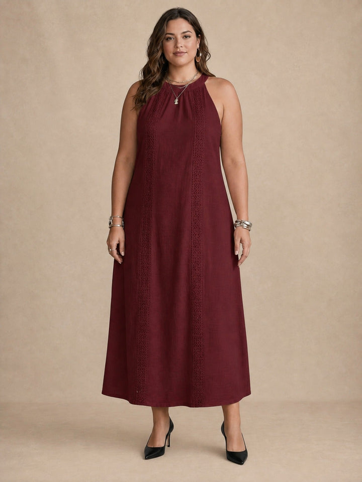 Elara | Embroidered Midi Dress