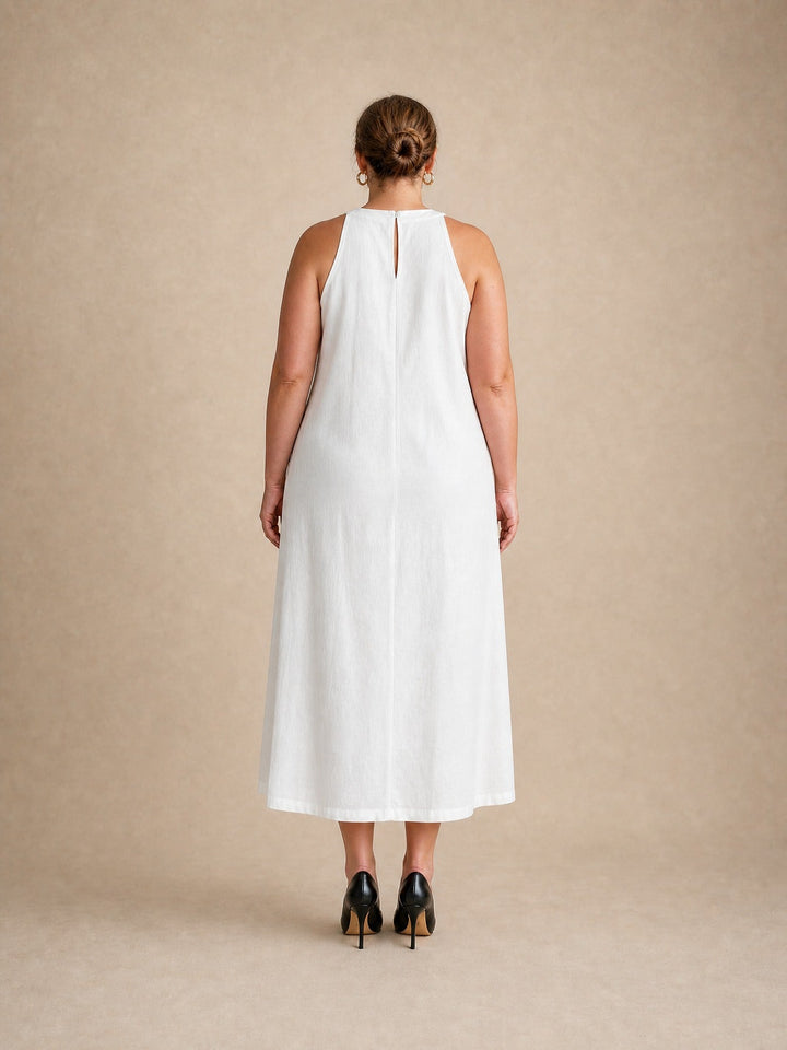 Isabelle | Embroidered Midi Dress