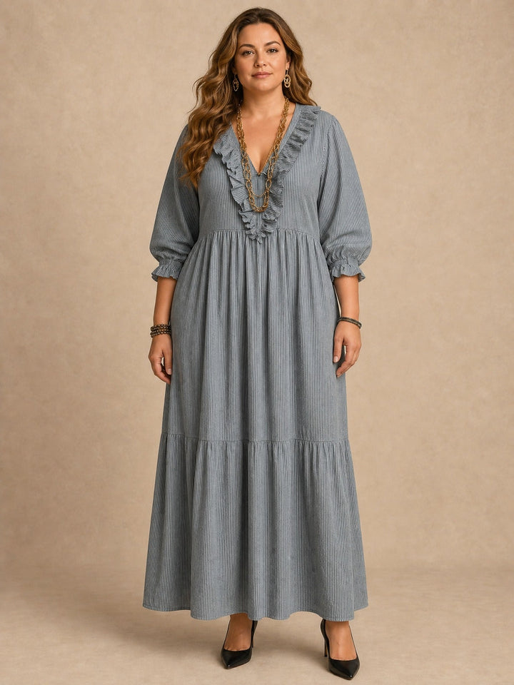 Claudia | Ruffle Maxi Dress
