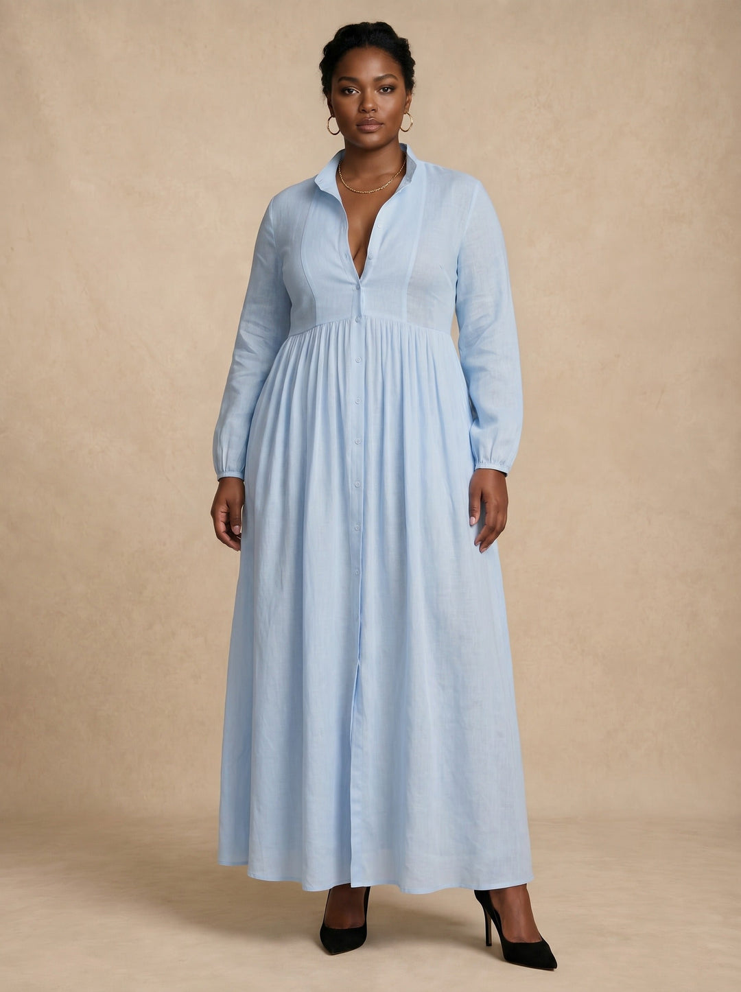 Celine Blue Maxi Dress