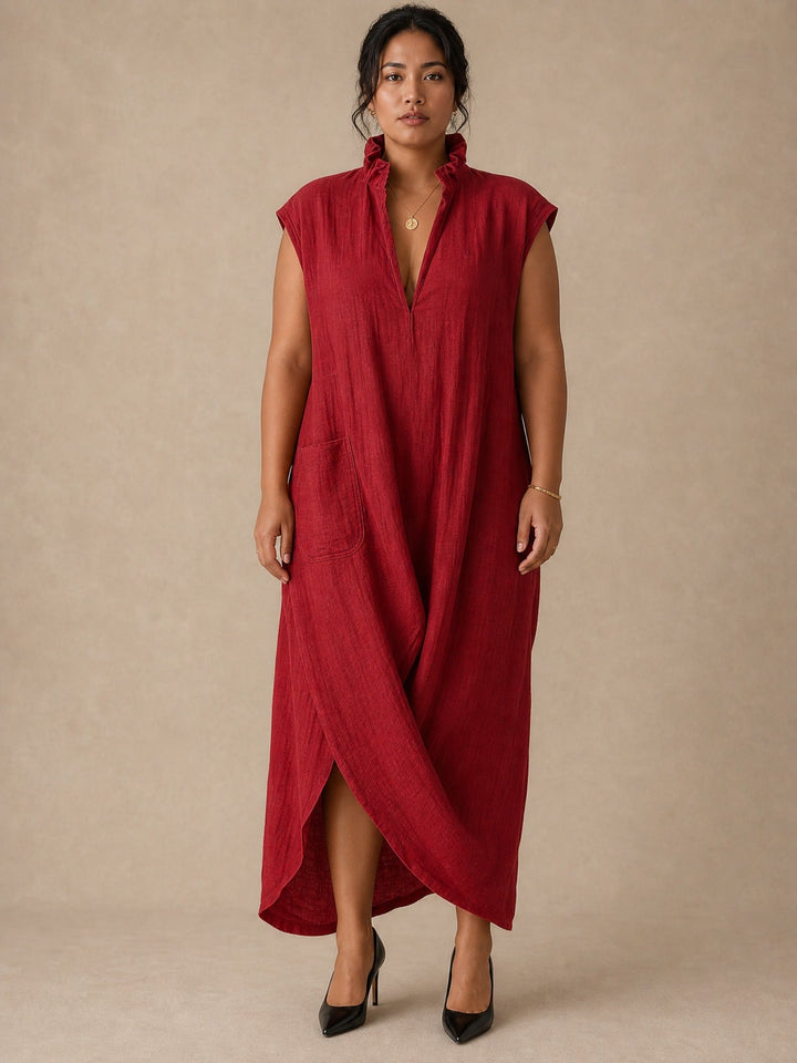 Elara Ruffle Maxi Dress