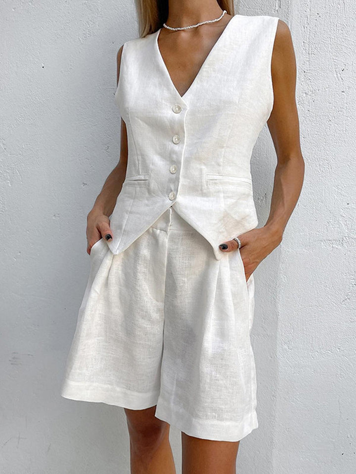 Lydia | Linen Short Set