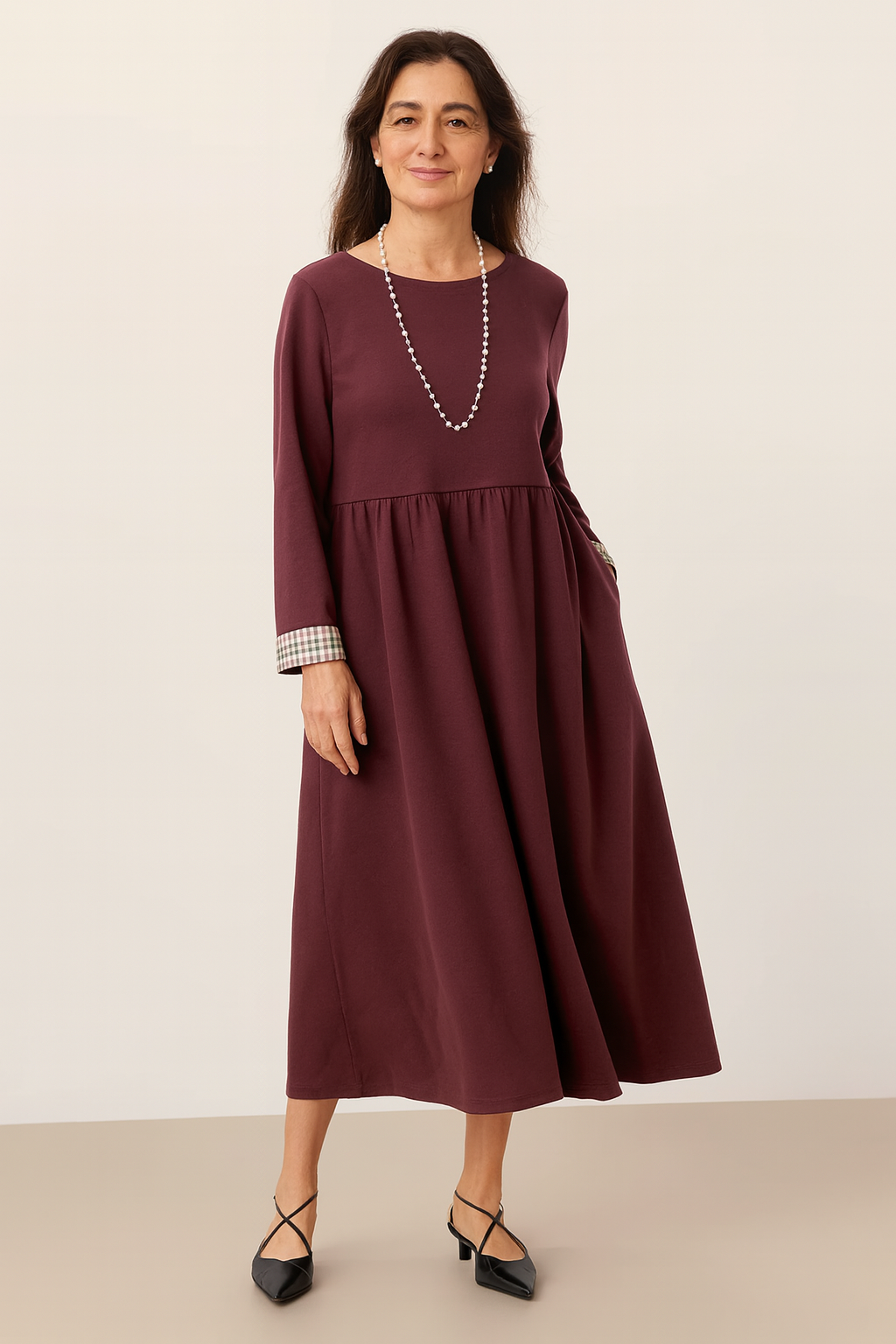 Elegant Long-Sleeve Dress
