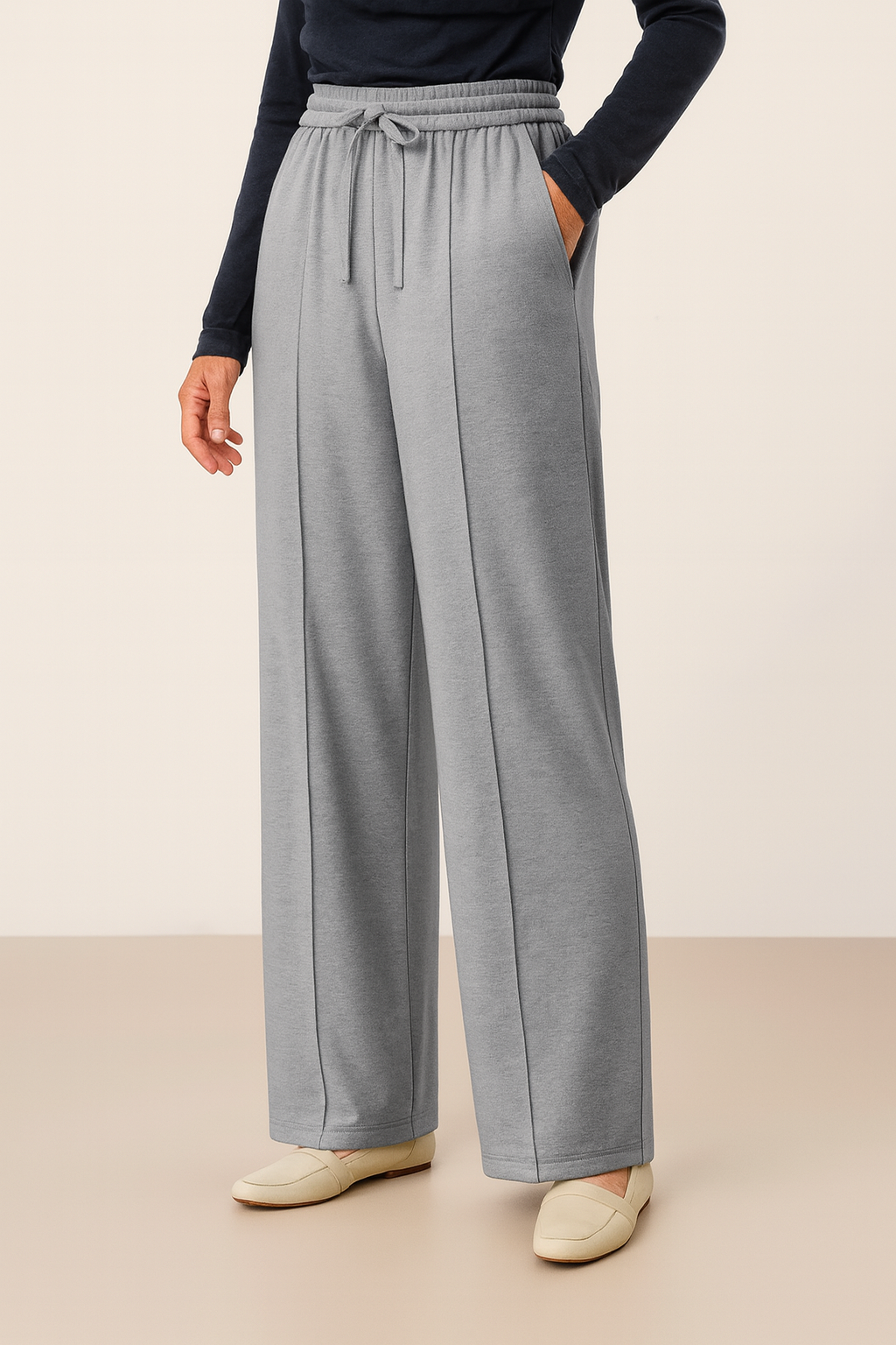 Wide-Leg Lounge Pants
