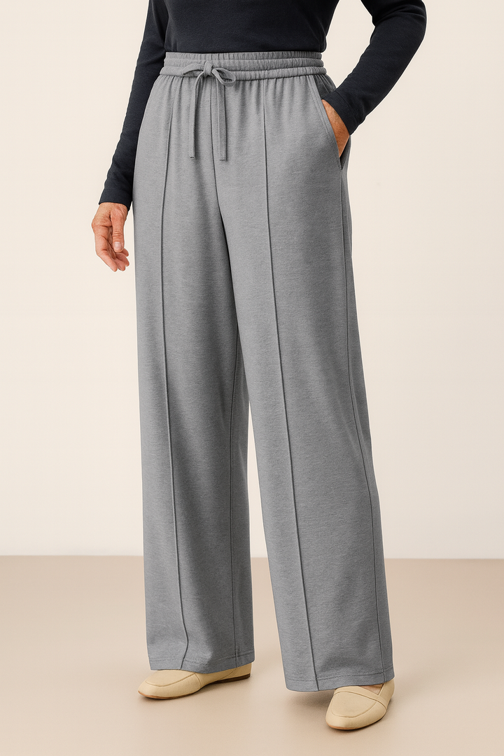 Wide-Leg Lounge Pants