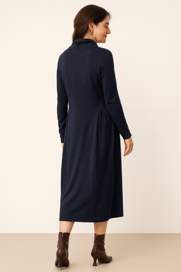 Long-Sleeve Knit Dress