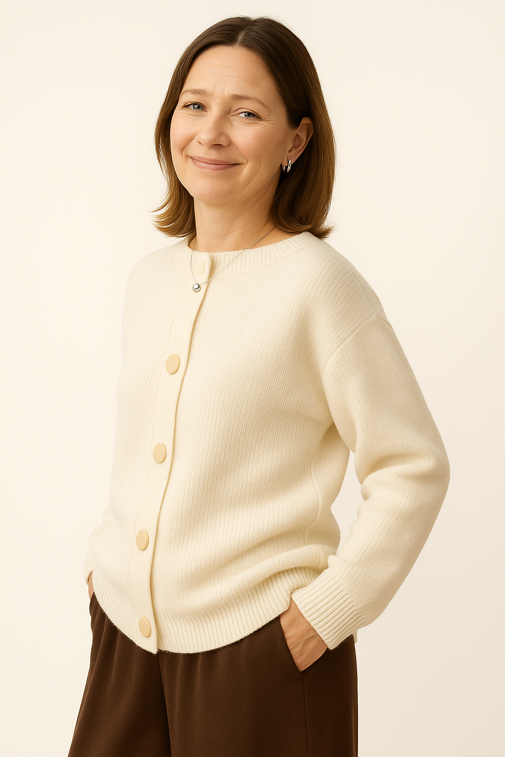 Classic Button Knit