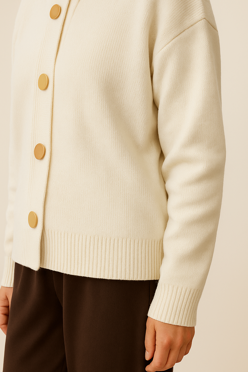 Classic Button Knit