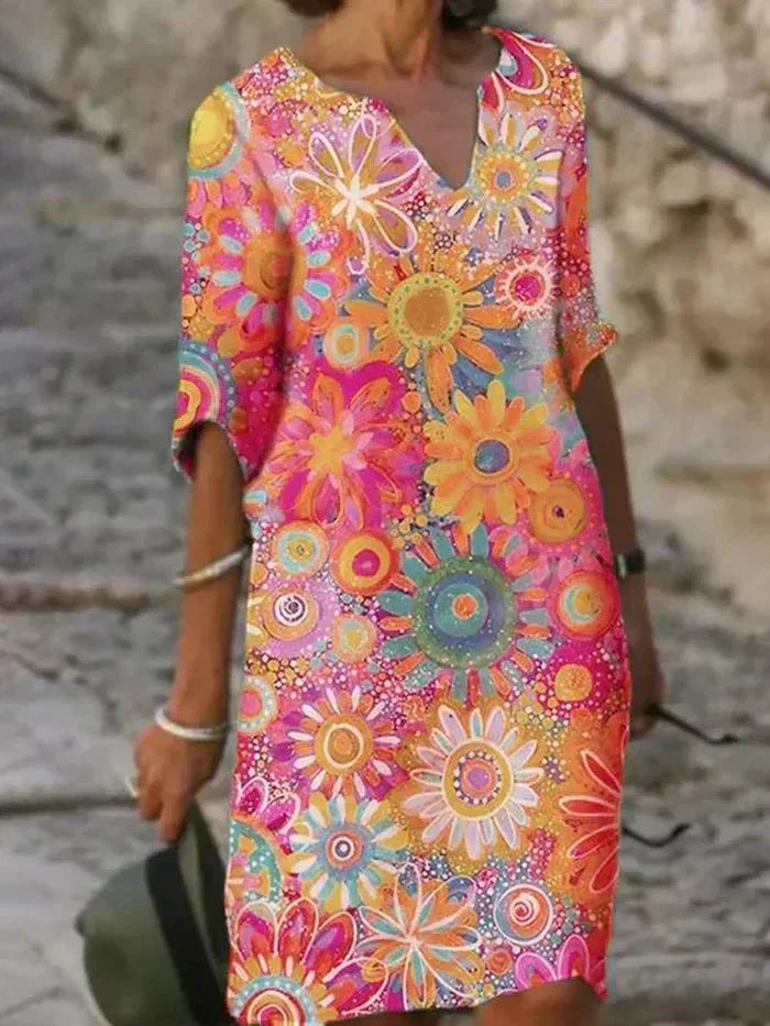 Marjorie | Retro Floral Dress
