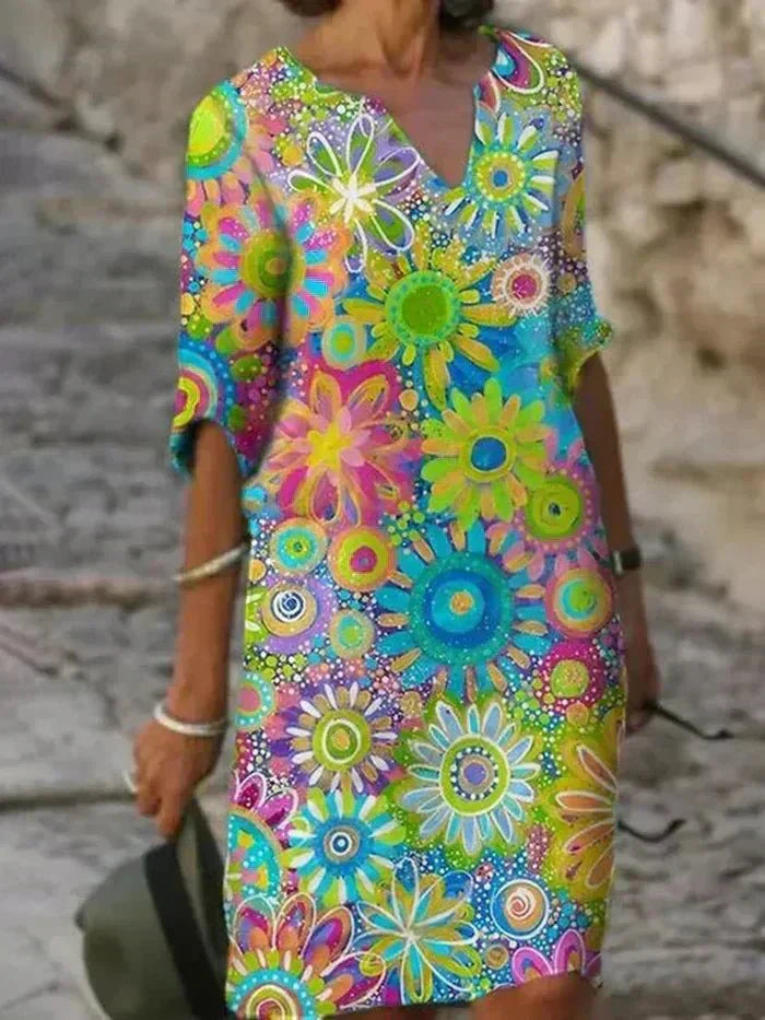 Marjorie | Retro Floral Dress