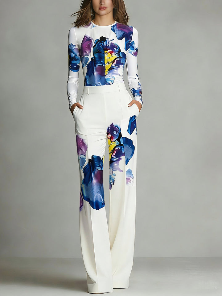 Sophia | Floral Trouser Set