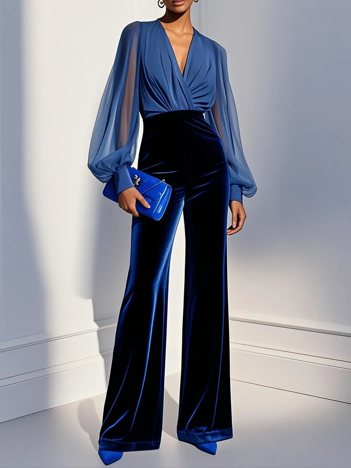 Victoria | Draped Evening Jumpsuit