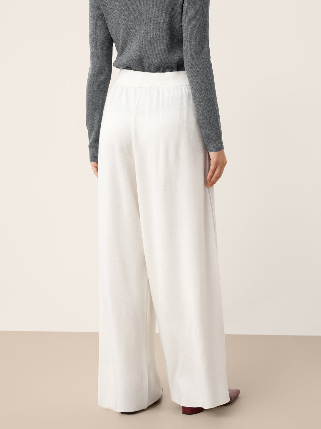 High-Waist Knit Pants