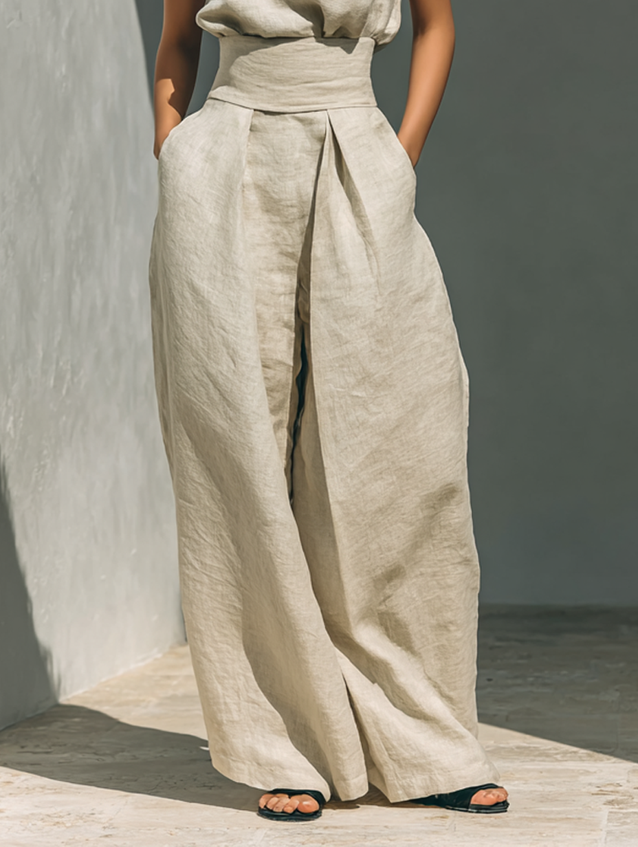Eleanor | Linen Trouser Set