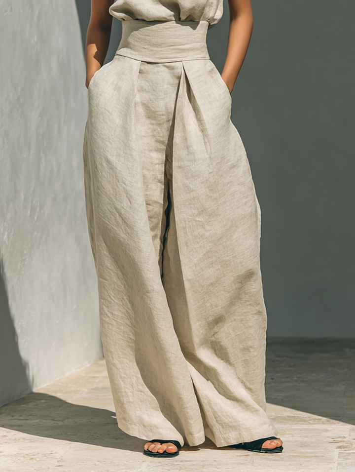 Eleanor | Linen Trouser Set