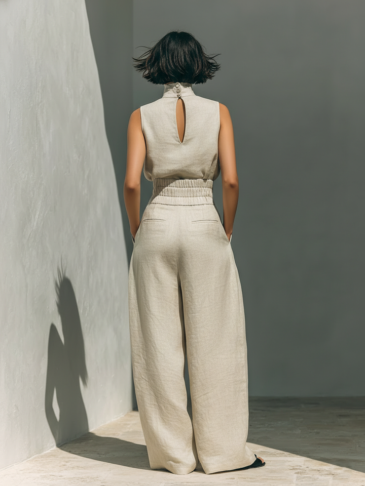 Eleanor | Linen Trouser Set