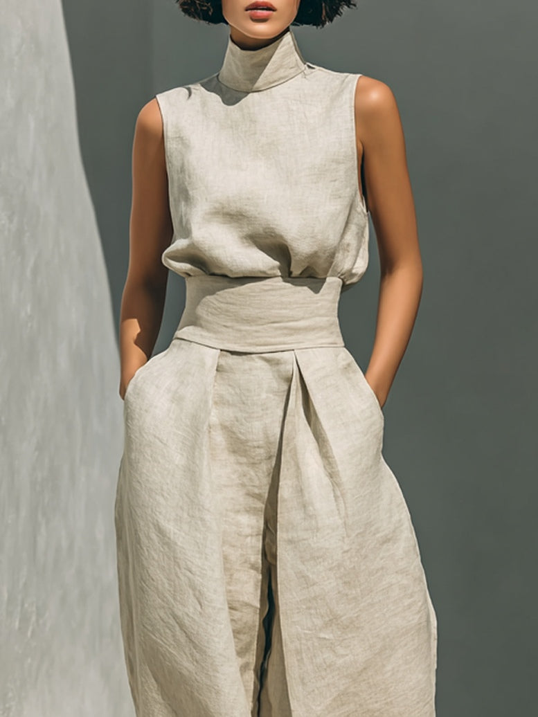 Eleanor | Linen Trouser Set
