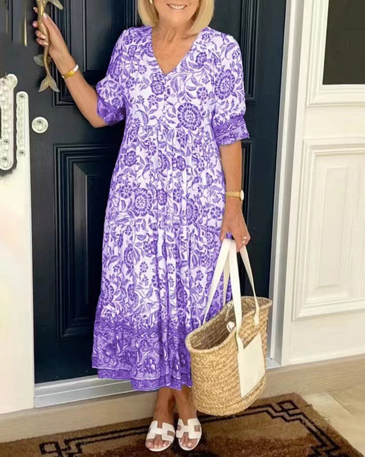 Diane | Floral Midi Dress