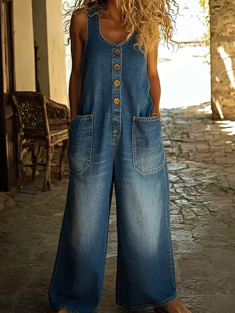 Meredith | Button Jumpsuit